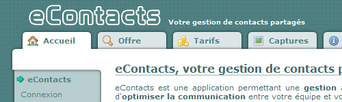 Application eContacts